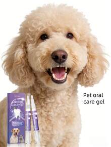 YEGBONG 2pcs Pet Oral Repair Gel, Deep Cleaning For Dog & Cat Teeth Stains, Oral Care & Repair Oral Mucosa Damage, Freshen Breath, Remove Plaque Without Brushing - Multicolor - View 2