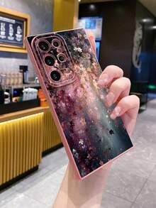 1个粉色樱花舞UV印刷防震手机壳，适用于三星/Galaxy/Infinix/红米/OPPO/VIVO/Realme安卓机型 - 粉色 - 查看 6