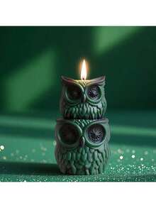 Owl Eye Silicone Candle Mold, DIY Owl Crafts Mold, Stackable Ornament - White - View 5