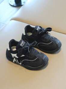 2026春秋新款儿童运动鞋，女童休闲运动鞋，男童软底跑步鞋，婴幼儿运动鞋 - 黑色 - 查看 2