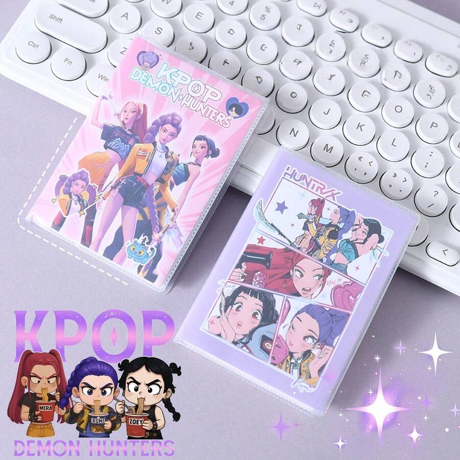 1pc Random K-Pop Girl Group Themed Notebook, Practical Student Gift, School Prize - Multicolor - View 1