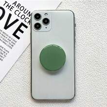 Giá đỡ điện thoại kiểu Hàn Quốc Ins, màu trơn, trong suốt, dạng bong bóng, có thể gập lại, dùng cho máy tính bảng để bàn, kèm vòng kẹp ngón tay. - Nhiều màu - Xem 21