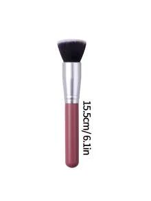 1PC Flat Top Foundation Brush Soft Fluffy For Flawless Base Makeup - Red - View 8