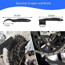 4 Set Bicycle Chain Cleaner Cycling Cleaning Kit Bike Wash Tool Set Bike Protection Oil Portable Outdoor Mountain Bicycle Repair Tools - Multicolor - View 5