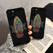 Estuche para teléfono con diseño gráfico de Saints compatible con Samsung  17,  16 Pro Max,  15 Pro Max,  13 y  12. Fabricado en material TPU, elegante y de primera calidad, resistente al agua, a los golpes y a los arañazos. Un regalo perfecto para familiares, amigos, seres queridos, novios, novias y aniversarios. - Negro - Ver 5