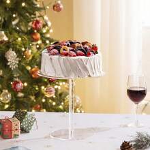 1个亚克力蛋糕架，纸杯蛋糕展示架，甜点展示架，亚克力托盘，适用于婚礼、生日、派对蛋糕桌 - 彩色 - 查看 2