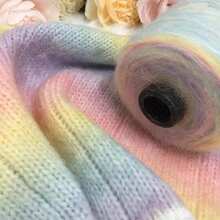 Ombre Gradient Cake Yarn Rainbow Knitted Blend Soft Knitted Sweater, Scarf, Blanket Handmade Yarn - Q3 - View 10