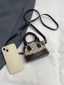 时尚迷你手提包，女士别致贝壳手提包，时尚百搭单肩斜挎包 - 彩色 - 查看 2