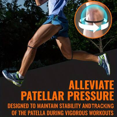 2pcs Knee Brace - Comfortable Support, Lightweight Design, Suitable For Tennis, Running, Jumping, Soccer And Basketball - Made Of Silicone Material, Relieve Knee Discomfort, Adjustable Support For Jumper's Knee, Suitable For Running, Basketball, Tennis, Volleyball, Unisex Non-Slip Design, Essential For Sports, Patellar Tendon Support, Multiple Colors, Essential For Summer, Suitable For Both Men And Women, Non-Slip Design, Lightweight And Portable,