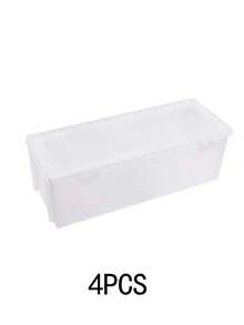 Transparent Nail Polish Organizer Box With Cover, Nail Art Tools Storage Display Case - Clear - View 10