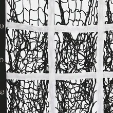 Baseball & Softball Pitchers Target | 9 Pocket Pitching Net Height Adjustable - Black - View 7