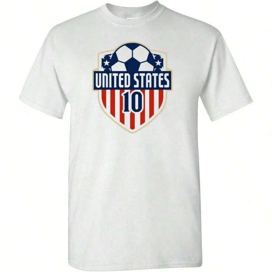 2026 Soccer World Cup Xtreme Apparrel World Shield Team Men's T-Shirt For Soccer Fans - trắng - Xem 1