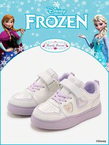 Disney 1 Pair  Frozen Collab Children's Sports Shoes, Including  Princess, Anna Princess And Arendelle Princess Sports Shoes, Suitable For Daily, Holiday Sports And Outdoor Wear. Comfortable, Non-Slip, Durable And Breathable Soles. - Purple - View 1