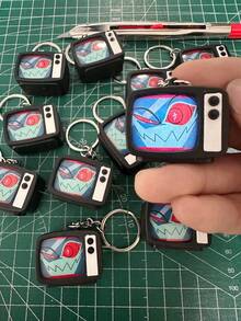 Cartoon VOX Keychain, Anime Fan Peripheral Model Ornament, Desktop Display Gift Collection - Multicolor - View 3