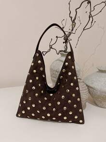 BAILEE A Stylish And Elegant PU Handbag With Personalized Sequin Design. It Has Ample Space, Is Durable, Water-Resistant, And Can Hold Tablets, Phones, Lipsticks, And Other Items. It Can Be Carried By Hand Or Slung Over One Shoulder. It's An Ideal Choice For Daily Commutes, Outfit Combinations, Travel, And Gift-Giving During Holidays. - Multicolor - View 9