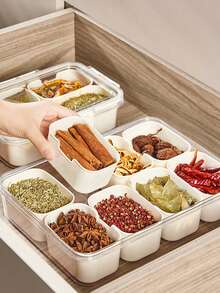 Hộp đựng đồ ăn nhẹ 2/4/8 ngăn, Khay đựng thịt du lịch di động có nắp đậy, Hộp đựng thực phẩm để tủ lạnh, Hộp đựng trái cây và đồ ăn nhẹ, Hộp đựng chia ngăn, Hộp đựng salad, Giữ thực phẩm tươi lâu hơn, Phụ kiện nhà bếp, Chuẩn bị bữa ăn, Dụng cụ nhà bếp - Nhiều màu - Xem 8