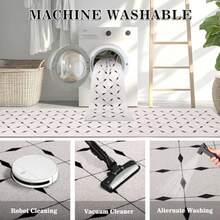 Woven Rug Runner For Hallway Non-Slip 80 X 300 Cm Washable Kitchen Rug Modern Hallway Runner Rug Runner Kitchen Runner Hallway Rug Hallway Rug For Kitchen Entrance Living Room - 80x300cmRectangular - View 4