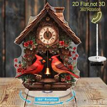 1件亚克力旋转2D夜莺钟模型，精致夜莺细节 - C - 查看 4