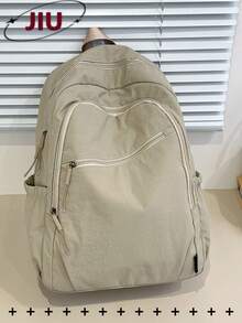 防盜多隔層大學風尼龍女款後背包，可容納 15.6 吋筆電的筆電包，多口袋輕量學生書包，大容量旅行通勤日用包，適合學生、護理師、教師、商務人士，適用於旅行、度假、出差、日常通勤、購物、辦公、約會、登山、訓練、工作，生日禮物、節日禮物 - 彩色 - 查看 13