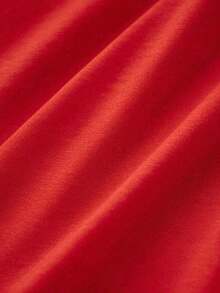 1pcs Women's Homies Letter Print T Shirt Casual 100% Cotton Round Neck Tee Streetwear Graphic Top, Gift Tee - Đỏ - Xem 4