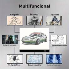 White LED Drawing Board, A3 Size, Illuminated Board, Eye Protection With Uniform Light, Three Dimming Levels, Suitable For Anime, Painting, Sketching, Copying, LED Light Pad For Diamond Painting, Work Table For Copying. - A - View 6