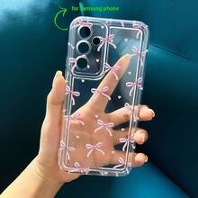 Funda de Dibujos Animados Lindos Transparente con Diseño de Lazo Estilo Verano - transparente - Ver 3