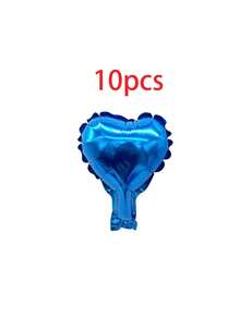 10 quả bóng bay hình trái tim bằng giấy bạc, kích thước 10cm, lý tưởng cho trang trí Ngày Valentine, sinh nhật, đám cưới, lễ đính hôn, Ngày của Mẹ và lễ tựu trường. Chúng cũng có thể được sử dụng để trang trí phòng khách, nhà cửa và bàn tiệc. Không cần nguồn điện, hoàn hảo cho trang trí Ngày Valentine, Ngày của Mẹ và đám cưới. (Sản phẩm này được vận chuyển ở dạng chưa bơm hơi.) - Nhiều màu - Xem 22