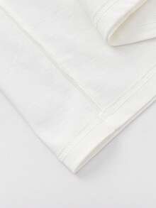 Balabala 男女童休闲T恤，柔软纯棉短袖上衣，印有夏季标语图案 - 本白 - 查看 6