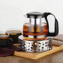 Stainless Steel Tea Pot, Tea Warmer, Desktop Warmer, Heating Pot, Candle Tea Pot, Outdoor Tea Maker, Thick And Durable Material, Even Heat Conduction, Easy To Carry, Suitable For Boiling Tea, Heating Coffee, Warming Milk,Teacher's Day, World Cup - Multicolor - View 3