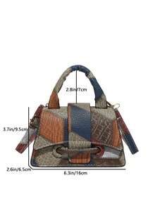 2026 New High-Quality Lipstick Case, Mini Square Bag, New Solid Color Versatile Handbag, Women Purse - Blue - View 3