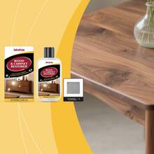 jakehoe Magic Wood Scratch Repair Spray - Instant Furniture Polish & Floor Restorer, Deep Moisturizing To Prevent Cracking, Waterproof High Gloss Shine For Cabinets Tables Chairs, Remove Grease & Water Spots, Dust Resistant, Non-Greasy Beeswax Alternative, - Liquid - View 7