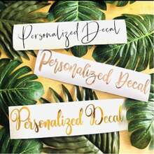 Customized Name Label Stickers, Name Decals, Custom Stickers, Name Stickers, Date Stickers, DIY Gifts, Handmade, Handwritten Fonts, Wedding Stickers, Gift Stickers. Customizable Holographic Name Stickers, Suitable For Water Bottles, Lunch Boxes, Personal Items, Glass Cups, Rolls, Balloons, Calligraphy Stickers - Multicolor - View 7