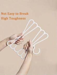 10Piece Multifunctional Pants Hanger, Space-Saving Pants Rack, Non-Slip Clothing Wardrobe Storage And Organizing Rack, Suitable For Pants, Jeans, Suit Pants, Skirts, Scarves, Ties (White) - trắng - Xem 8