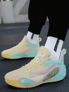 Low-Top Basketball Shoes Men's New Professional Combat Cushioning Rebound Anti-Slip Stable Friction Sneakers With Sound. - Training Camp - View 4