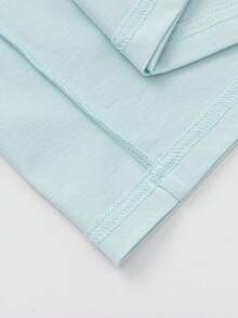 Balabala Áo thun ngắn tay cotton kiểu dáng thường ngày cho bé gái tuổi teen, có in họa tiết, thích hợp cho mùa hè. - hồng xanh - Xem 9