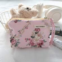 可爱蝴蝶结手拿包，便携式耳机线收纳包，迷你零钱包，口红化妆包 - 彩色 - 查看 13