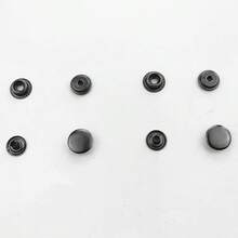 260 PCS Heavy Duty Snap Fasteners Press Studs Kit +Poppers Leather Button Tool - A - View 4