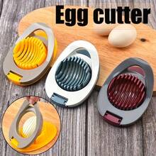 1pc Stainless Steel Egg Slicer, Multifunctional Kitchen Tool, Perfect For Slicing Eggs, Fruits, Etc. - Manual Cutter For Home & Restaurant Use - Multicolor - View 2