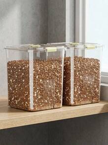 PETSIN Large Capacity Pet Food Storage Container, Airtight Seal Cat/Dog Food Canister, Moisture-Proof Household Food Storage Box - 30L - View 1