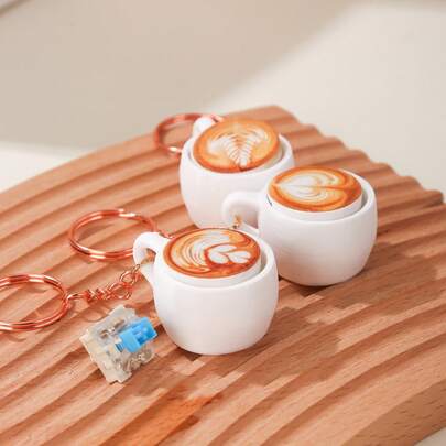 This Adorable Creative Coffee Cup Key Press Keychain Is A Must-Have For Trendsetters And Stress Relief Seekers! With Its Funny Design And Satisfying Clicky Keys, It's Perfect For Squeezing In Quick Stress Relief During Busy Days. Compact Enough To Carry Anywhere, It Doubles As A Pendant That Adds A Fun Vibe To Your Keys Or Backpack. It's Also A Wonderful Gift For Friends Who Enjoy Cool, Portable Fidget Accessories.