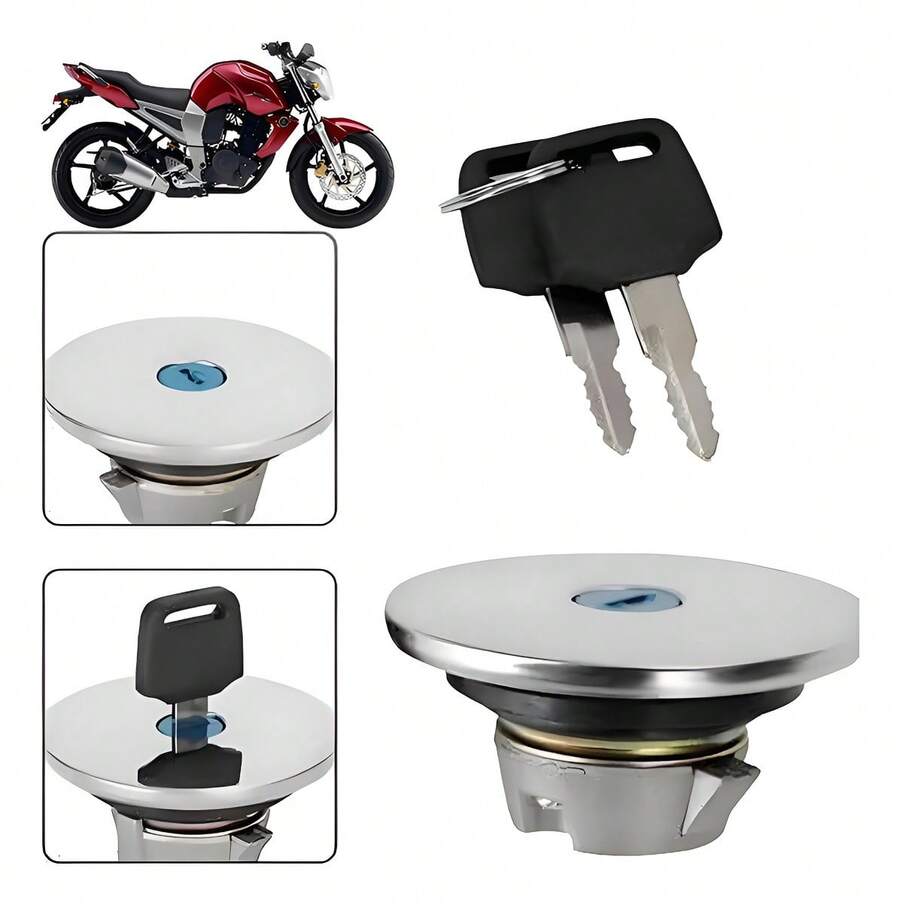 Tapa de Tanque de Gasolina   para Fz16 Fz 2.0 Fz-s Fazer Plata Calidad Premium - Plateado - Ver 1