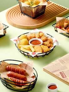 Sandwich Wrapping Paper, Disposable Onigiri, Burger, Pancake Paper Bags, Oven & Microwave Baking Food Paper, Baking Mat Paper, Disposable Grease-Proof Paper - Multicolor - View 4