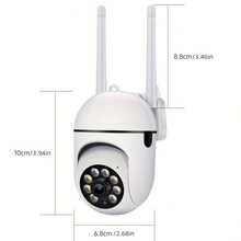 Wireless WiFi Pet Security Camera, Outdoor Weatherproof Camera, 1080P HD, Color Night Vision, Two-Way Audio, 360° Pan/Tilt/Zoom, Motion Tracking And Detection, For Home Security With Spotlight And Siren - Multicolor - View 3