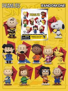 Peanuts 花生漫画官方授权盲盒3D立体人偶包夹挂件动漫人物钥匙扣史努比和朋友们收藏礼品 1个 OptL1HFsG3 - 彩色 - 查看 9
