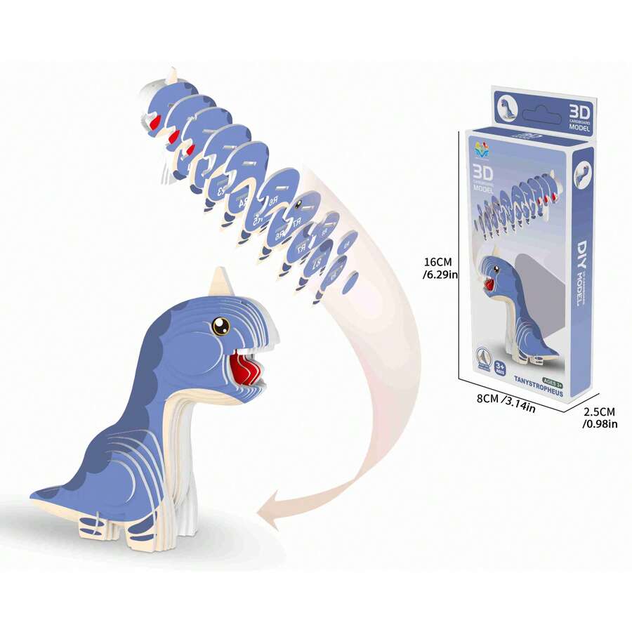 Animal Lover 3D Paper Puzzle - DIY Puzzle Model Craft Kit,Developing Children's Practical Skills, Ideal /Holiday /Christmas/ Birthday /Halloween/New Year /Easter/ Gift For Kids Boys Girls - Multicolor - View 1