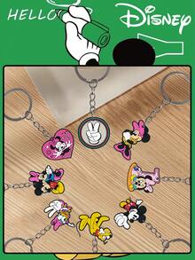 Disney 10个装 2D 扁平老鼠 PVC 钥匙扣，批发纪念品，礼品，2D 手提包挂件，汽车挂件 - 米奇 - 查看 5