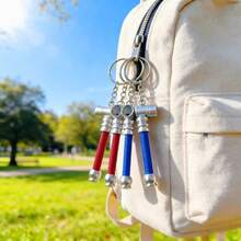 2 Packs/4 Packs Mini Tobacco Pipes With Keychain – 2.8 Inch Portable Pipes, Includes 2 Red & 2 Blue, Perfect For Travel & Sharing - 管道組件 - 查看 3