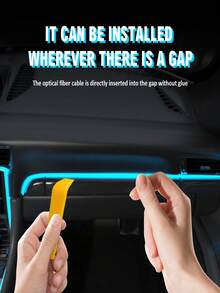 300CM/118.11inch Car Interior RGB LED Light Strip Ambient Neon Invisible Light USB Fiber Optic Atmosphere Lamp - 1PC - View 10