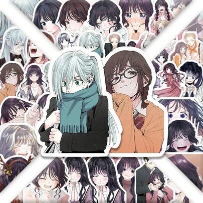 60Pcs Fragrant Blooms Stand Aloft Stickers Anime Fragrant Blooms Stand Aloft Graffiti Stickers DIY Laptop Refrigerator Luggage Phone Case Water Cup Decoration Stickers