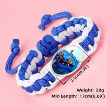 1pc Adjustable Rope Bracelet Set - K-POP "Demon Slayer" Themed Woven Bracelet With Metal Clasp, Cartoon Character Design, Suitable As Gift For Women, Girls, Friends Or Valentine's Day - Multicolor - View 16